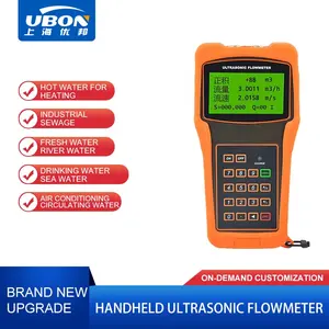 China Muur Gemonteerde Ultrasone Water Flowmeter Handheld Vloeistof Flowmeter Ultrasone Water Ultrasone Flow Meter Vloeibaar Drinken