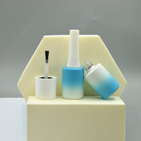 Bouchon automatique vide avec brosse carrée pour vernis à ongles Uv, pièces, flacons de vernis à ongles, Super qualité, 15ml