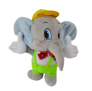 Peluche rosa elefante peluche grigio divertente - Product Image 4