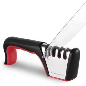 Hot Sell Detachable 3-in-1 <b>Scissors</b> Knife <b>Sharpener</b> Kitchen Ceramic Tungsten Steel Stainless Steel 4 and 3 Stage Knife <b>Sharpener</b> - Product Image 1