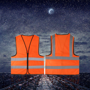 Gilet de sécurité personnalisable en polyester de qualité supérieure, durable, haute visibilité, réfléchissant, imperméable, avec logo, vêtement de travail haute visibilité - Product Image 2
