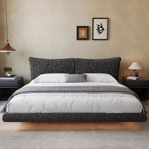 WL Golden Style Velvet Upholstery Oak Frame Box Spring Eco-Friendly Bunk <b>Bed</b> Simple Modern Detachable Master Bedroom Full-Size - Product Image 5