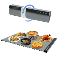 110/220V 260W Extra Große Faltbare Silikon-Speisenwärmer Silikon-Wärmetablett mit Einstellbarer Temperatur Silikon-Heiztablett
