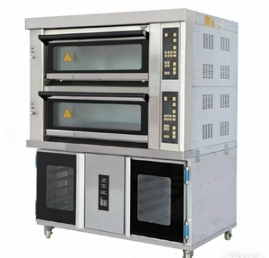 <span class=keywords><strong>Four</strong></span> électrique à deux niveaux et quatre plaques, combiné avec une boîte de cuisson SK-502+12F, multifonctionnel pour le pain et les gâteaux. Pizza, pâtisseries. - Product Image 1