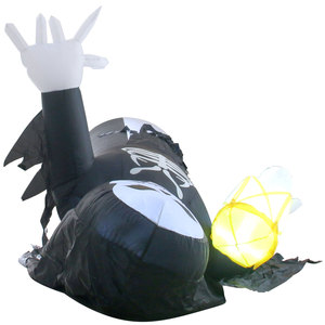 Fantasma Gigante Inflable de Halloween de 7.8 pies con Luces LED, Decoración Exterior de Gran Venta, Material Ecológico e Impermeable - Product Image 4
