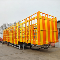 Promotion Usine : Semi-remorque à ridelles 3 essieux, 60 tonnes, 13 m pour le transport de matériaux de construction et agricoles