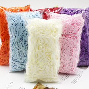 Boîte cadeau de Thanksgiving, remplissage en papier raphia DIY, pour anniversaire, mariage, fête, Pâques, boîte à bonbons, fournitures d'emballage recyclables - Product Image 5