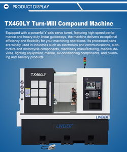 Torno Fresador Compuesto TX460LY, Centro de Mecanizado Universal de 4 Husillos, Recorrido de 260x175x450mm, Precisión de 0.003mm - Product Image 6