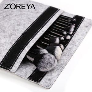 Bộ Cọ Trang Điểm 2022 Bộ Cọ Trang Điểm 15 Món Bộ Cọ Trang Điểm Có Tay Cầm Màu Đen Bộ Mỹ Phẩm Với Tóc Tổng Hợp Cổ Điển Túi Bạc Bình Thường - Product Image 3