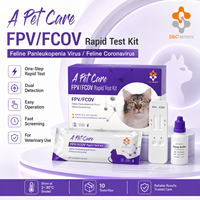 Kit de test rapide combiné en une étape S&C Biotech FPV Ag FCoV Ag pour les cliniques vétérinaires pour chats