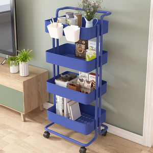 Hotsell Opvouwbare Rollende Utility Cart Keuken Organizer Ijzeren Gaas Fruit En Groenten Houder Keuken Karren En <span class=keywords><strong>Trolley</strong></span> - Product Image 2