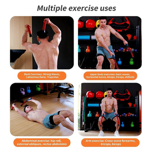 Upgraded Ropeless Battle Ropes for Home Gym Four Adjustable Weight Levels Weighted Workout Ropes for <b>Strength</b> <b>Training</b> Equipment - Product Image 4