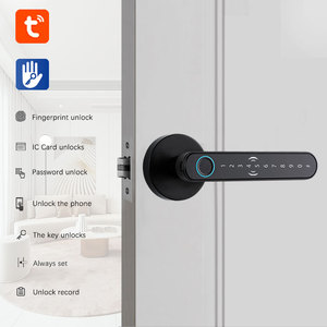 Tuya Khóa Cửa Thông Minh Điều Khiển Từ Xa Tay Cầm Điện Không Cần Chìa Khóa Vân Tay Mật Khẩu Hợp Kim Kẽm Tương Thích TT Ứng Dụng Khóa Thông Minh - Product Image 1