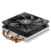 FEZCOOL C904-X37 Refroidisseur de processeur à soufflage vers le bas, 4 caloducs, roulement fluide, contrôle intelligent de la température, boîtier ITX tout-en-un pour Intel AMD