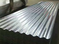 Farbige Stahlplatten für Baustellen, Wellbleche in Weiß-Grau, Harte Stahlplatten für Dächer, Lagerware vom Hersteller