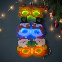 Ensemble de lunettes lumineuses fantaisie, bracelet et collier lumineux pour Halloween et Noël
