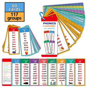 Cartes mémoire portables d'apprentissage phonétique en <span class=keywords><strong>anglais</strong></span> pour enfants, cartes d'apprentissage des règles transfrontalières, carte de visite pédagogique - Product Image 6