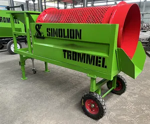 Hot Sale Carbon Steel Material Compost Small Trommel Screen Rotating Sieve Aggregate Trommel
