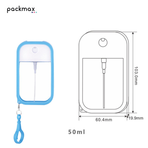 Popular 30ml 50ml 100ml PP Cosmetic Lotion Protective Sleeve Card-Type Case <b>Spray</b> Bottles Multiple Colors Portable - Product Image 5