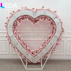 LEDA Hot Pink <b>Artificial</b> <b>Flower</b> Runner Wedding Backdrop Wall Props <b>Artificial</b> Silk <b>Flower</b> <b>Artificial</b> Plant <b>Arrangement</b> Panel - Product Image 6