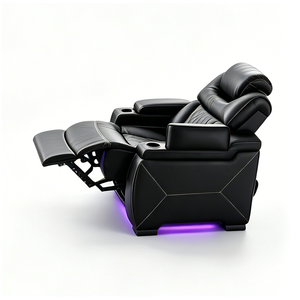 Factory Cheap Price Electric Square Extendable Convertible Sofa Recliner Set with LED Light Europe Design for Home Theater - Product Image 5