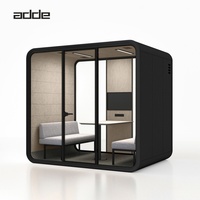 Cabine de réunion multifonctionnelle pour bureau, 6 personnes, cabine de bureau modulaire portable, cabine téléphonique insonorisée