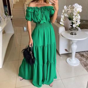 Vestido de Moda para Mujer con Mangas Abullonadas, Estilo Elegante, para Comercio Exterior Transfronterizo - Product Image 4