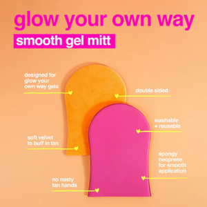 Gant autobronzant en velours personnalisé double face applicateur de dos de faux bronzage Gel de bronzage sans soleil réutilisable gant de bronzage gant de gel lisse - Product Image 4