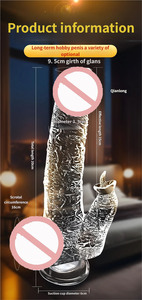 Weicher Transparenter Erwachsenen-Sexspielzeug Stoßender Wasserdichter IPX7 Jelly-<span class=keywords><strong>Dildo</strong></span> Große Größe für Frauen Großer Naturkautschuk-<span class=keywords><strong>Dildo</strong></span> für Frauen - Product Image 6