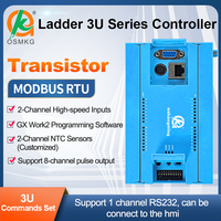 Oshangming 16 entrées numériques 16 sorties à transistors PLC 8 impulsions analogiques Modbus RTU avec RS485 RS232 pour moteur pas à pas servo
