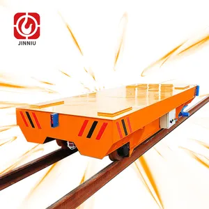 2t 5t 10t 15t Rail Transfer Electric Flat Car utilizzata In Factory Transport Workshop Trackless Electric Platform Car