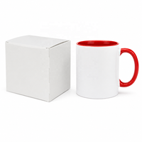 Sublimatie witte doos met venster, geschikt voor hittepers bedrukking voor 11 OZ sublimatie koffiemok cadeau, verjaardag, printbare hittetransferdoos