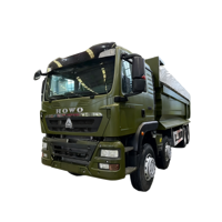 Camion à benne basculante Howo 8X4, moteur diesel JMC, norme d'émission Euro 3, direction à gauche, transmission 4x2, carrosserie fabriquée en Chine, prix bas en vente