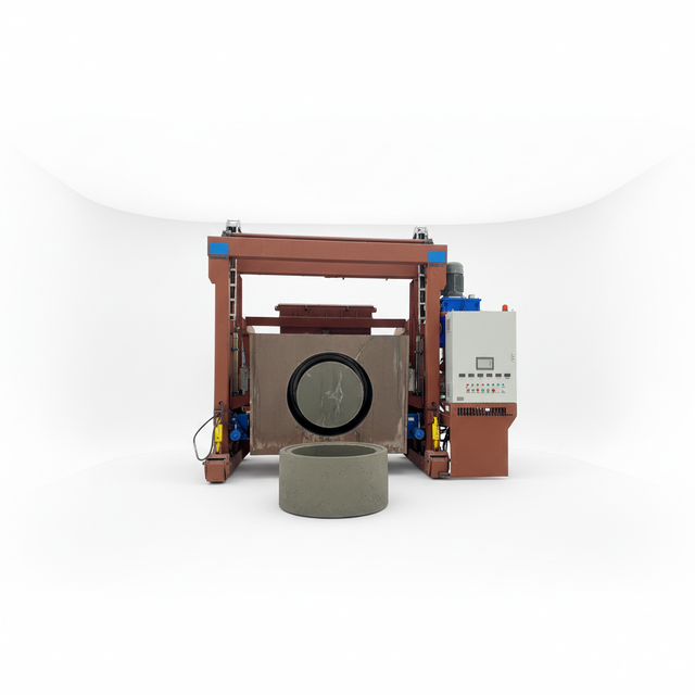 HAIYU Brand Pipe Molding Fully Automatic Multi-functional Mobile Concrete Component Forming Machine 33kw Motor 380V Drain Pipes