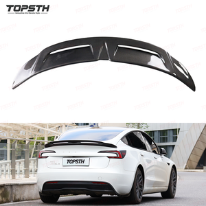 Altipiano LK in fibra di carbonio <span class=keywords><strong>Spoiler</strong></span> posteriore ricambio accessorio per Tesla modello 3 2024 + alettone <span class=keywords><strong>Spoiler</strong></span> - Product Image 1