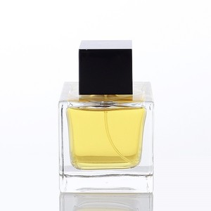 30ml vuông đá cẩm thạch nắp nước hoa chai thủy tinh 50ml 100ml xách tay portioning tốt phun tinh thể trắng Chất liệu chai thủy tinh - Product Image 2