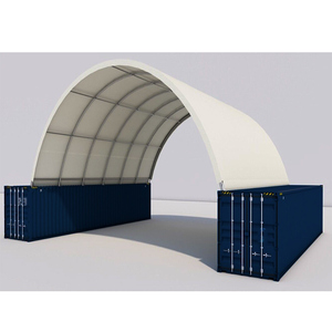 Abri de toit pour conteneur maritime C2040, dôme industriel préfabriqué en PVC étanche, abri extérieur économique pour conteneur de 40 pieds - Product Image 2