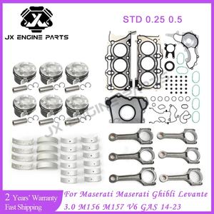 发动机翻新套件活塞连杆轴承垫片套件适用于玛莎拉蒂 3.0L Quattroporte Ghibli Levante OLIVER M156B M156 M157 - Product Image 2