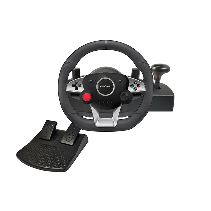 C-star NS-9887 jeu PC Racing Volant avec moteur vibrant, levier de vitesse et pédales pour Switch/p4