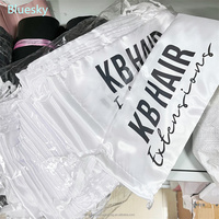 Sacs en polyester en satin de bonne qualité, sac à cordon en satin de soie blanc avec logo personnalisé