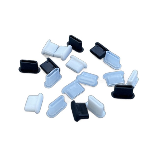 Type-C Mobile Phone Anti-Lost Waterproof Soft Silicone Dust Plug Cross-Border USB-C Charging and Data Port Cover