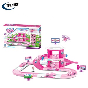 Filles Rail <span class=keywords><strong>Parking</strong></span> Jouets Enfants Faire semblant Intérieur DIY Ville Garage <span class=keywords><strong>Parking</strong></span> Aventure Jouets Piste Ensemble Avec Voitures & Avions - Product Image 2