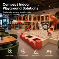 Equipo para Centro de Juegos Infantiles, Pantalla Interactiva con Tonos de Madera, Paneles Sensoriales de Mercado de Juego, Certificación CE ASTM, Proyecto para Centros Comerciales