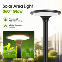 Lampe solaire de jardin extérieure IP65 étanche, éclairage de chemin avec matériau ignifuge V0, garantie 3 ans pour aménagement paysager
