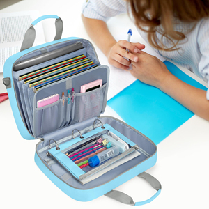 <b>3</b> <b>Ring</b> Zipper <b>Binder</b> 2 Inch, Accordion File Organizer with Shoulder Strap, Zip up <b>Binder</b> with 500-Sheet Capacity - Product Image 1