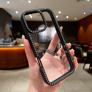 <span class=keywords><strong>Coque</strong></span> de téléphone de luxe antichute et antichoc en TPU, <span class=keywords><strong>coque</strong></span> brillante <span class=keywords><strong>double</strong></span> <span class=keywords><strong>face</strong></span> effet diamant fusion de haute qualité pour iPhone 18 17 Pro Max - Product Image 5