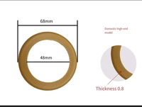 Bomba de vacío para compresor de aire, cilindro de cuero, material PTFE y fibra de carbono PEEK, anillo de pistón atomizador, anillo de sellado de motor
