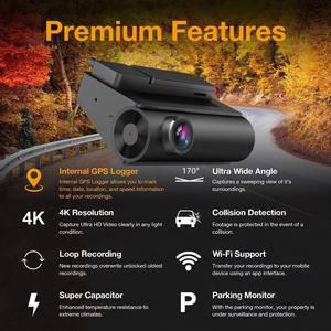 Cámara para Auto DVR con Visión Nocturna, Doble Lente, GPS, WiFi, Grabadora de Conducción para Autos <span class=keywords><strong>Audi</strong></span> A6, Estacionamiento 24 Horas, Delantera y Trasera, Dashcam 4K - Product Image 2