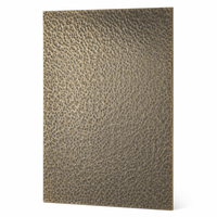 Plaque en acier inoxydable 304 martelée et embossée couleur bronze personnalisée, épaisseur 1,0-3,0 mm, design moderne rétro pour hôtel et maison