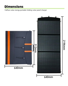 Panneau solaire portable pliable Fullsun 165W à prix avantageux - Product Image 3